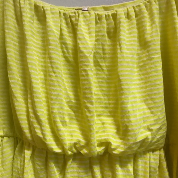 Free People Yellow striped tank top - Size Medium - Picture 6 of 7